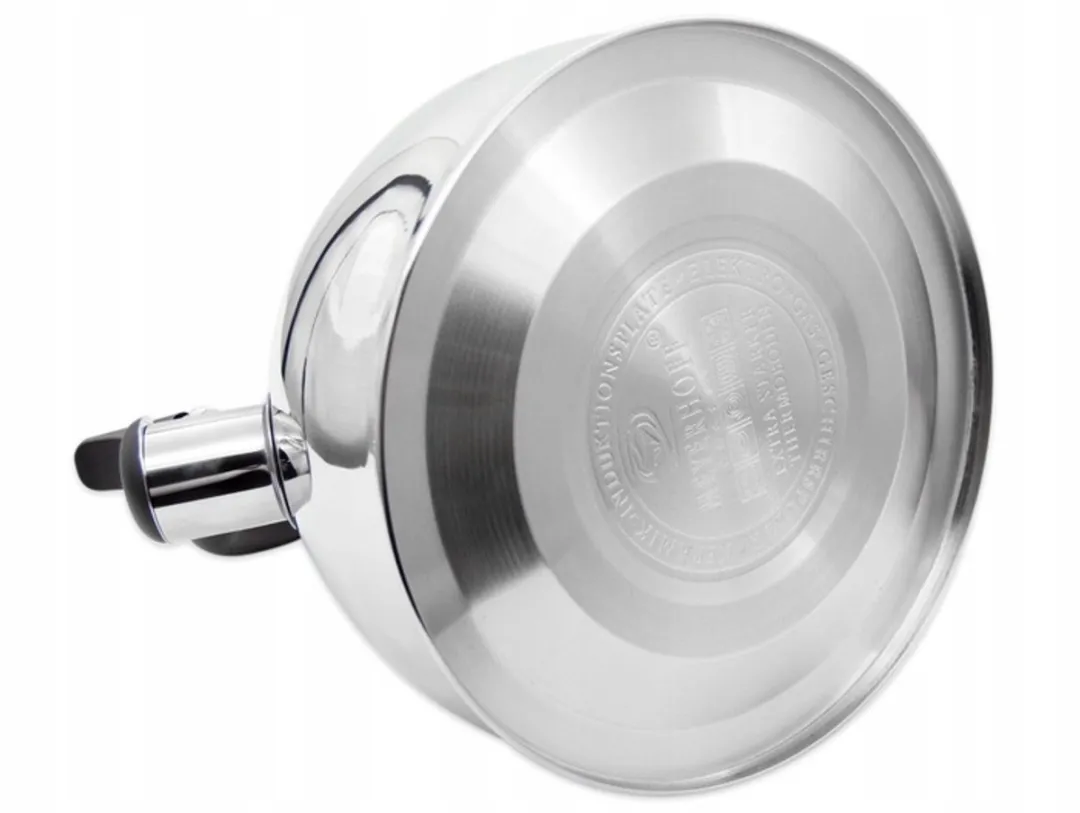 Meyerhoff RVS fluitketel 2,5 liter MH-4061A – Inductie fluitketel – Mat zilver – Opklapbaar handvat – Met fluit – Voor gas en inductie