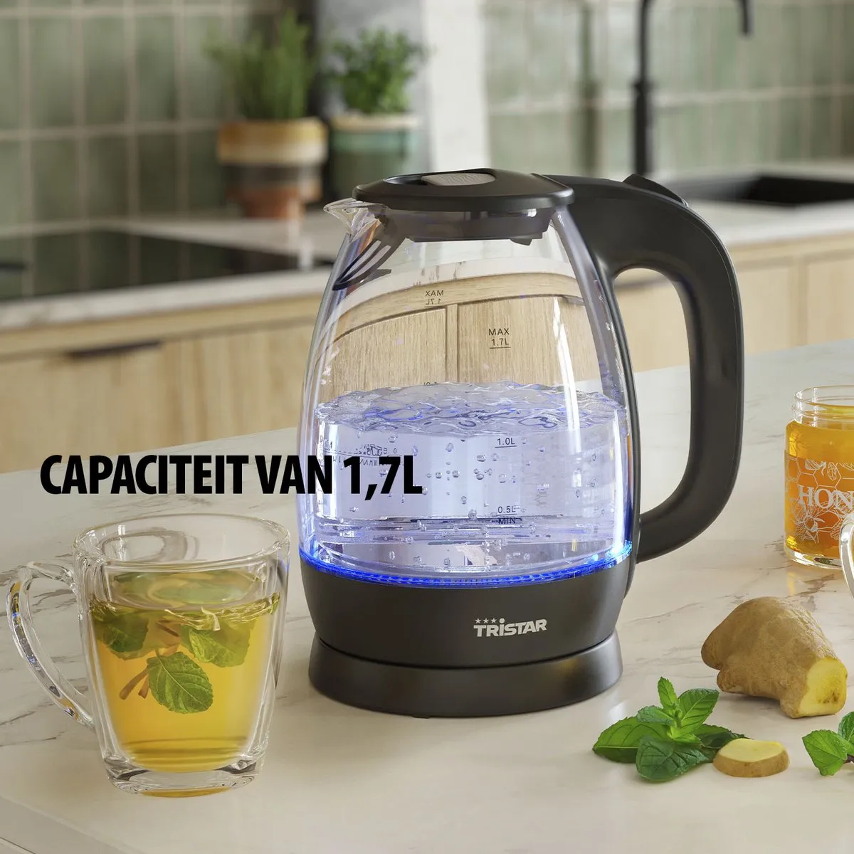 Tristar WK-3405 Waterkoker 2200W 1,7L Glas