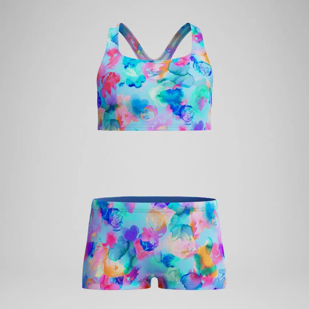 Speedo Girl Print Racerback 2-delig Zwempak