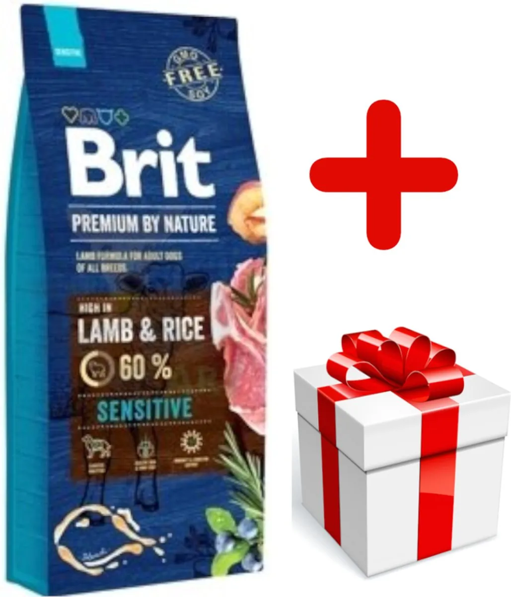 Brit Premium by Nature hondenvoer Sensitive Lamb 15+1 kg - Hond