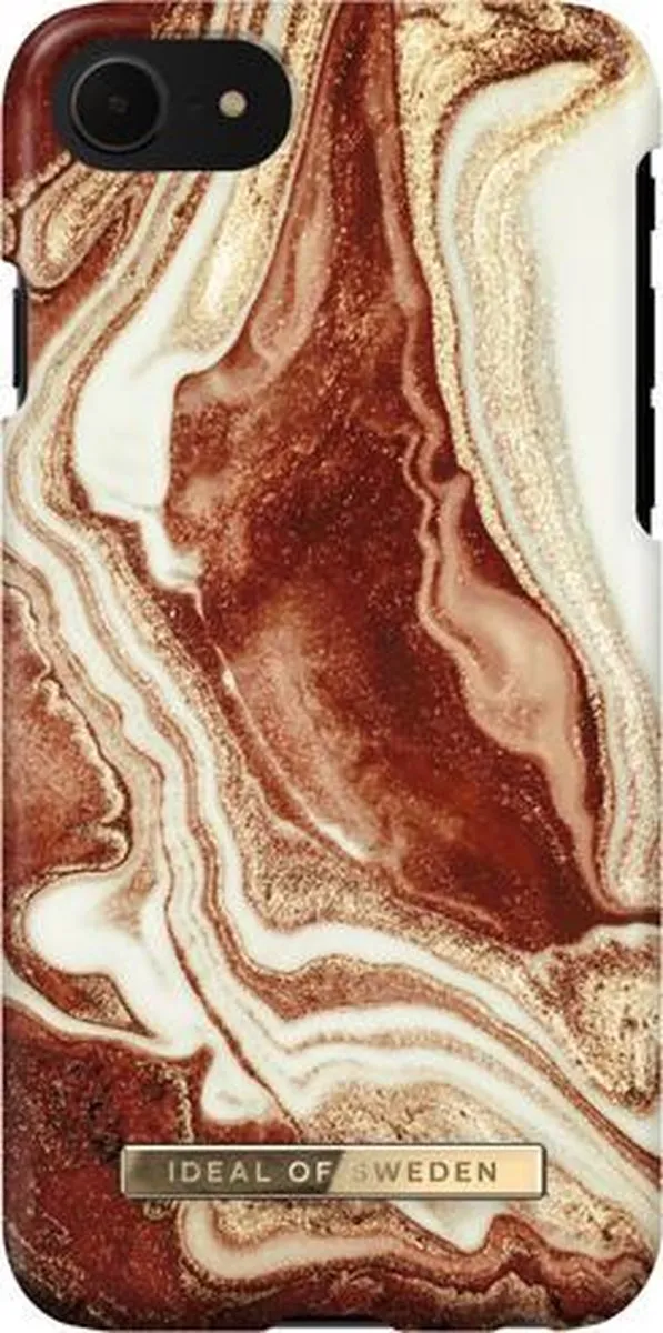 iDeal of Sweden Fashion Case iPhone 8/7/6/6s/SE - Golden Rusty Marble