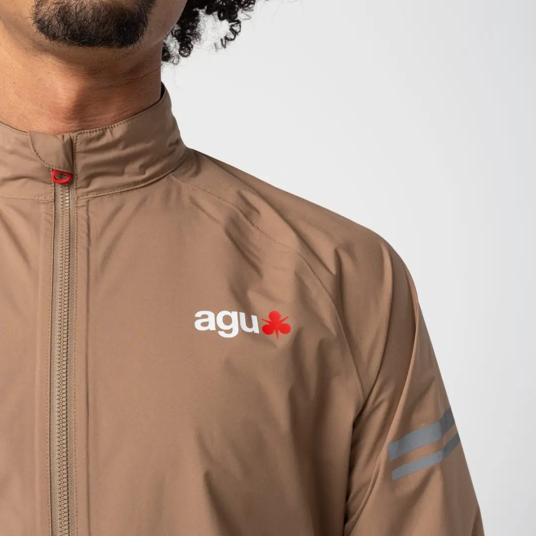 AGU Essential Regenjack Heren - Fietsregenjas - Bruin - afbeelding 6 van 6
