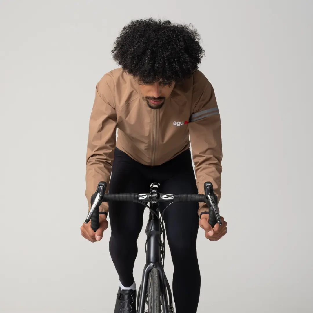 AGU Essential Regenjack Heren - Fietsregenjas - Bruin - afbeelding 5 van 6