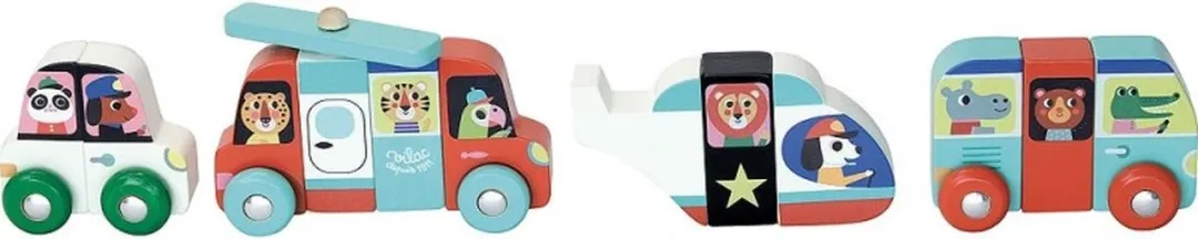 Vilac Magneetset Auto's VI7603 - Multicolor