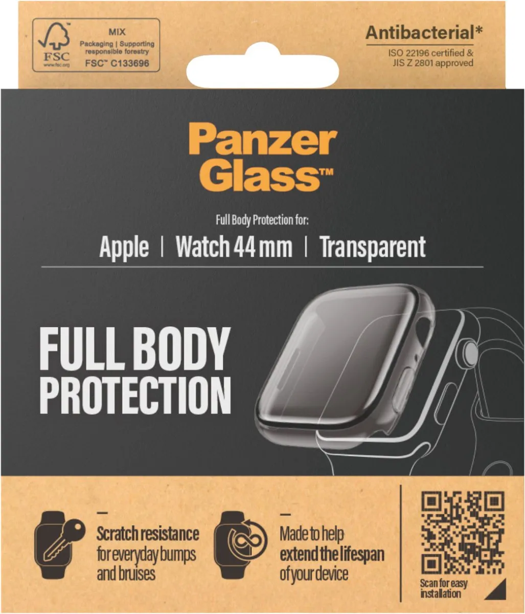 PanzerGlass Apple Watch Full Body Protector 44mm - Transparant