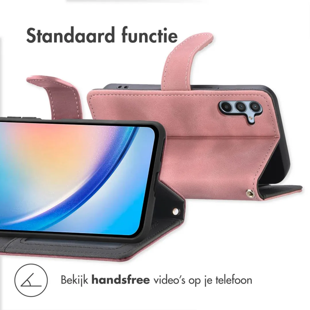 Imoshion Bookcase Hoesje Samsung Galaxy A34 5G - Roze