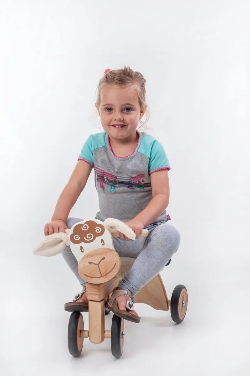 I'm Toy Loopfiets Schaap S1 - 4 Wielen - Wit