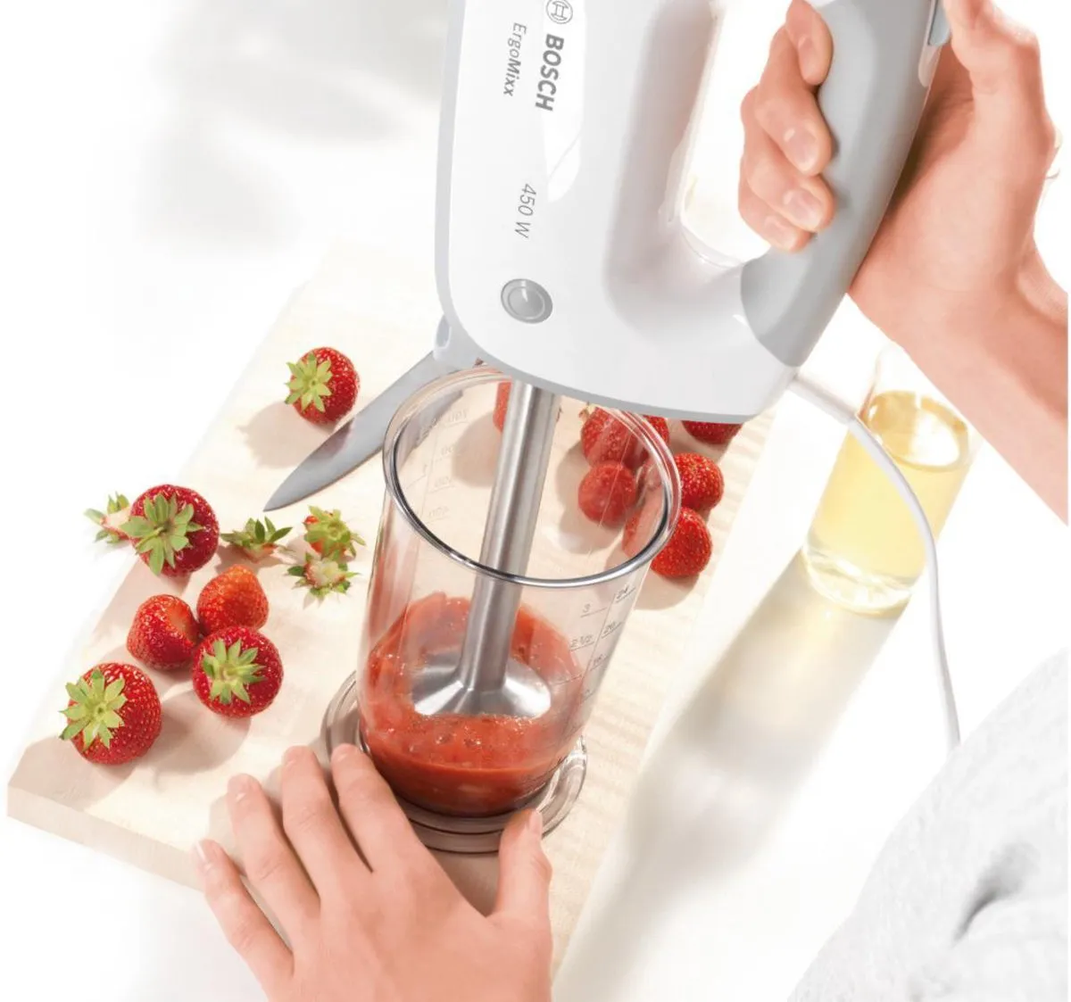 Bosch MFQ36470 ErgoMixx Handmixer - 450W - Wit - afbeelding 6 van 6