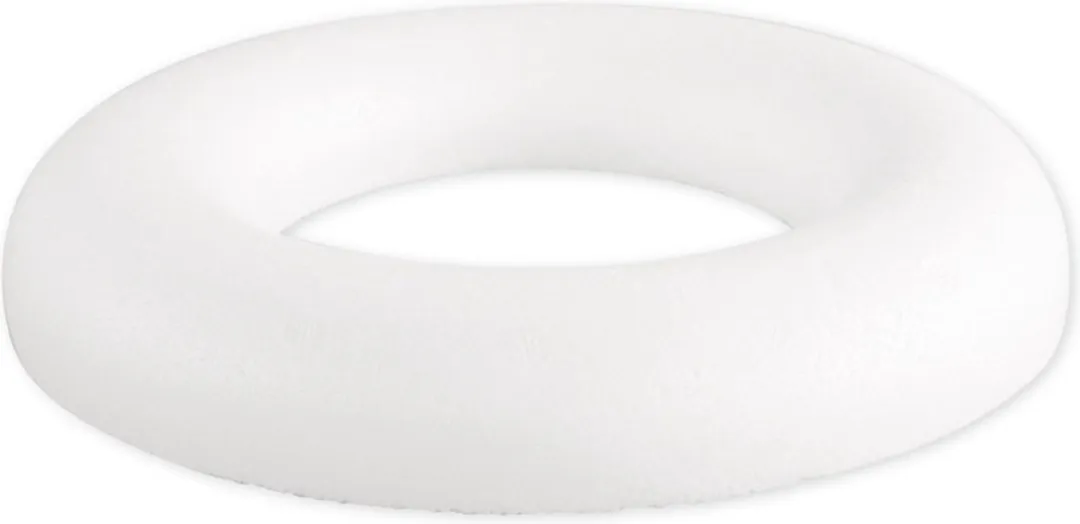 Rayher Piepschuim Ring/Krans Wit 25cm