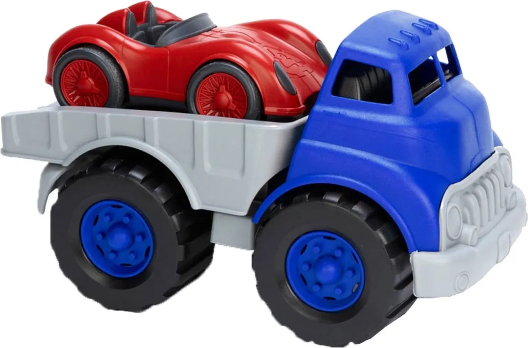 Auto transportwagen met raceauto - Green Toys