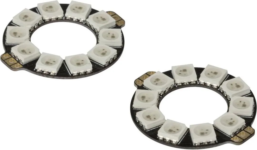 Whadda Brightdot Ringen Led Verlichtingset 32mm - 2 Stuks Multicolor - afbeelding 2 van 5