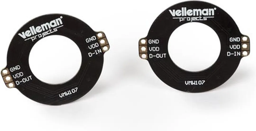 Whadda Brightdot Ringen Led Verlichtingset 32mm - 2 Stuks Multicolor - afbeelding 3 van 5