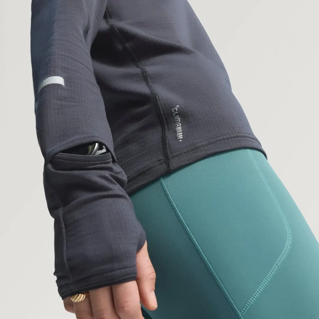 adidas Adi365 CLIMAWARM+ Hardlooplongsleeve - Dames - Zwart - afbeelding 2 van 6