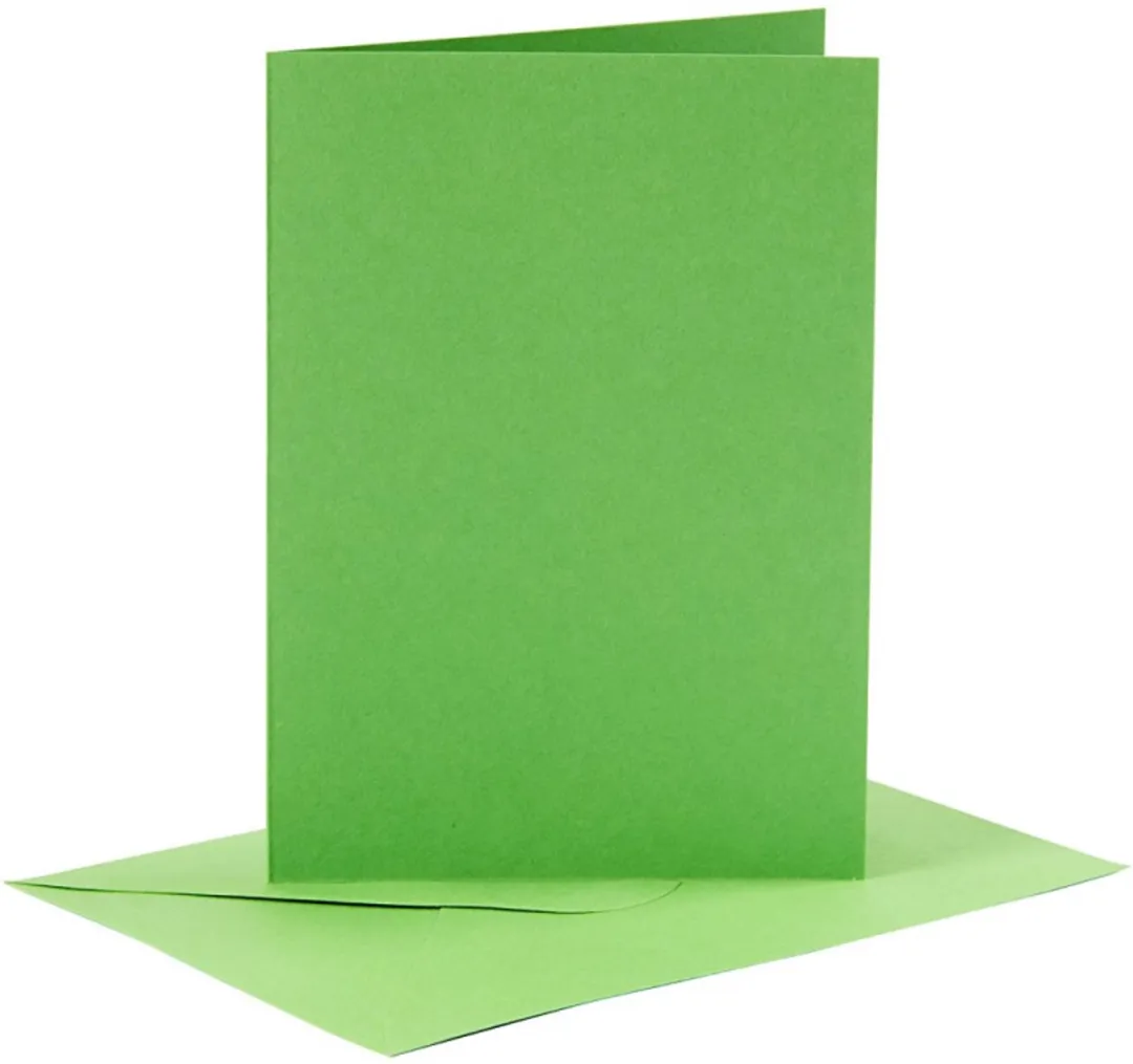Creativ Company Kaarten & Enveloppen 10,5x15cm Groen