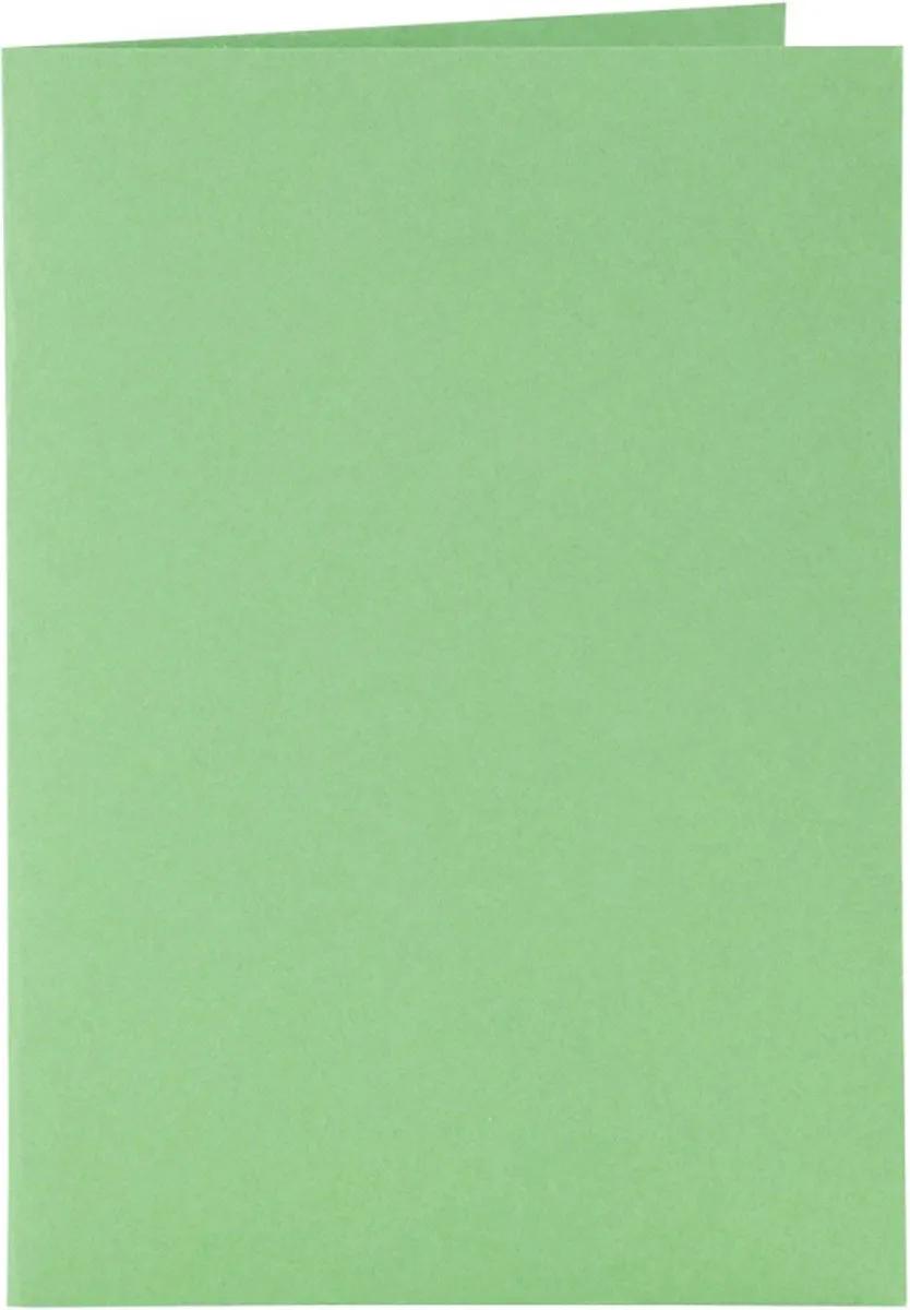 Creativ Company Kaarten & Enveloppen 10,5x15cm Groen - 6 Stuks