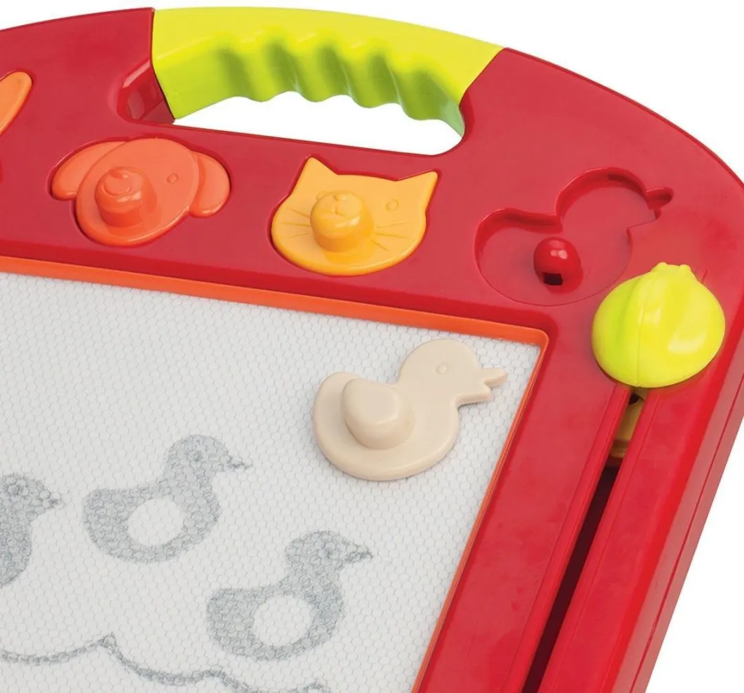 B.Toys Magnetisch Schetsblok Dierenstempels SG71294 - Rood