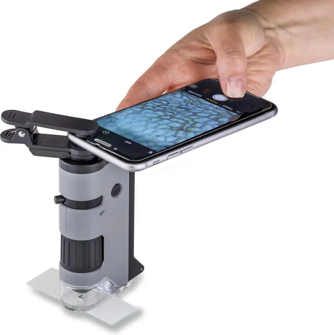 Carson MicroFlip MP-250 Zakmicroscoop - Zwart/Grijs - afbeelding 6 van 6