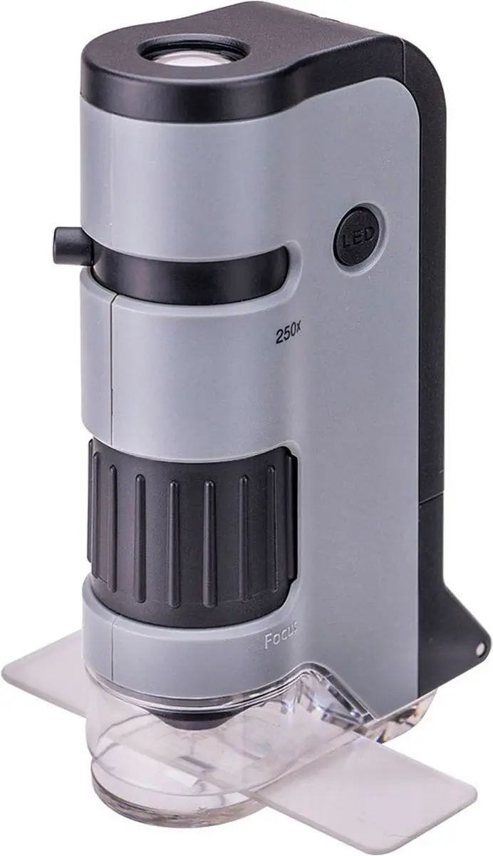 Carson MicroFlip MP-250 Zakmicroscoop - Zwart/Grijs - afbeelding 2 van 6