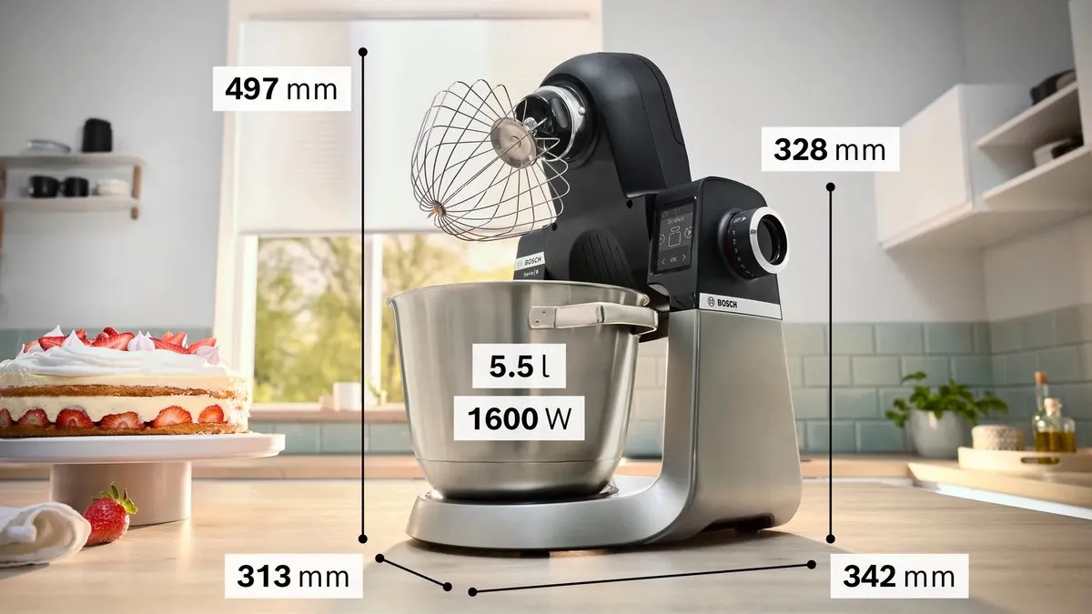 Bosch MUMS6ZS34 Keukenmachine 1600W - Zwart/RVS