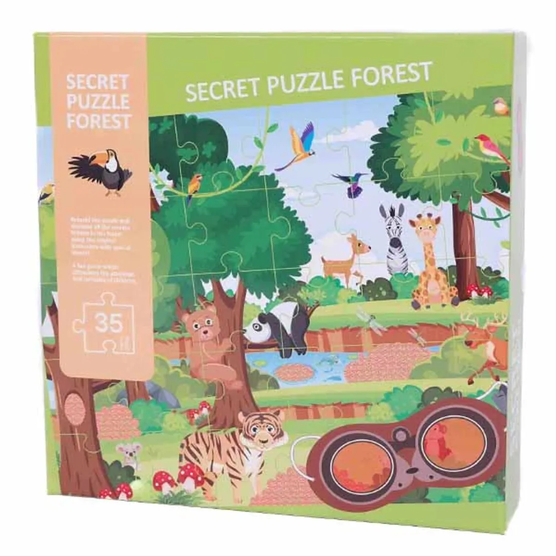 PIA Soft Toys Geheime Puzzel Bos Design