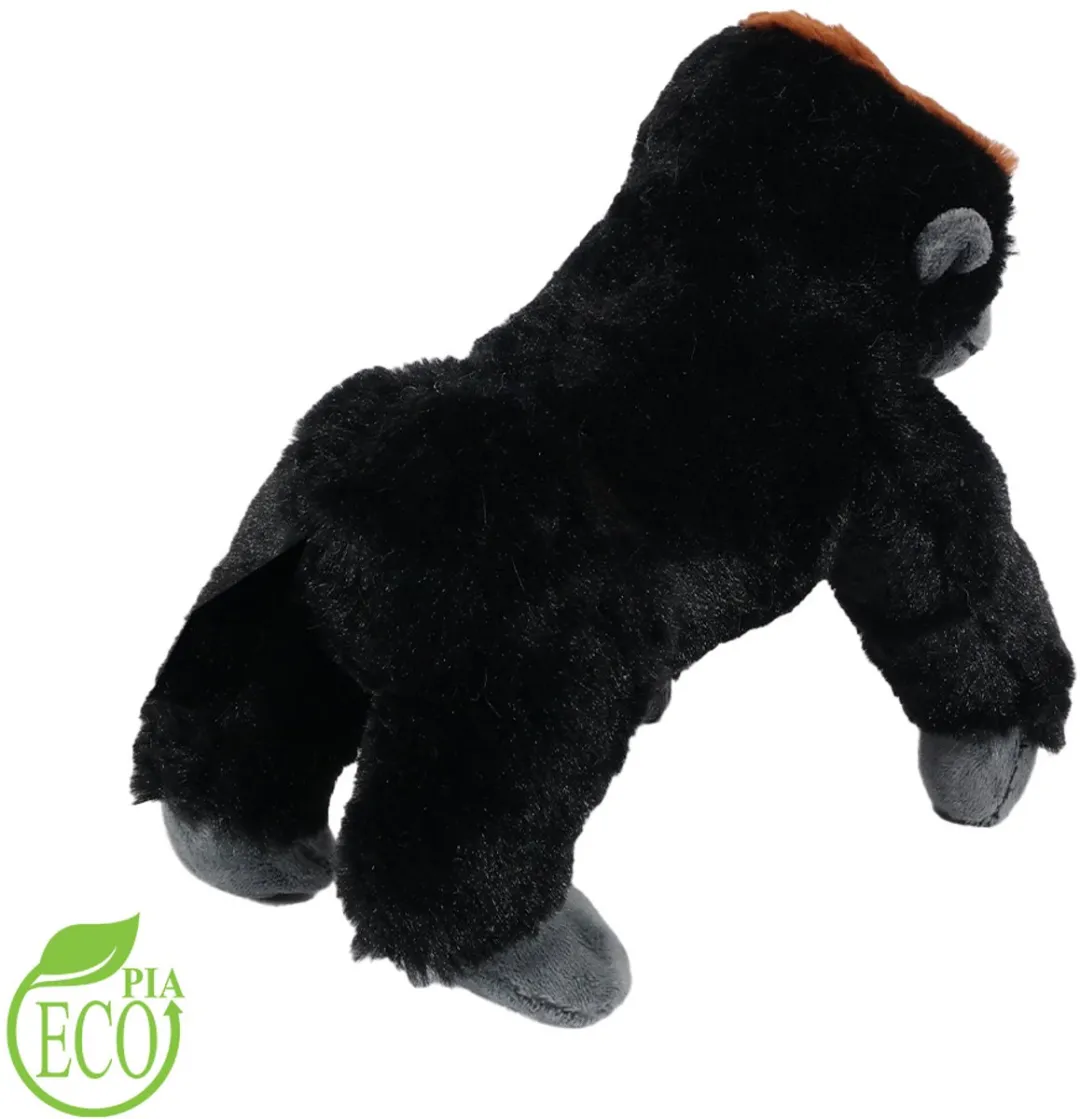 PIA Soft Toys Eco Pluche Gorilla Knuffel 37cm - Bruin/Zwart