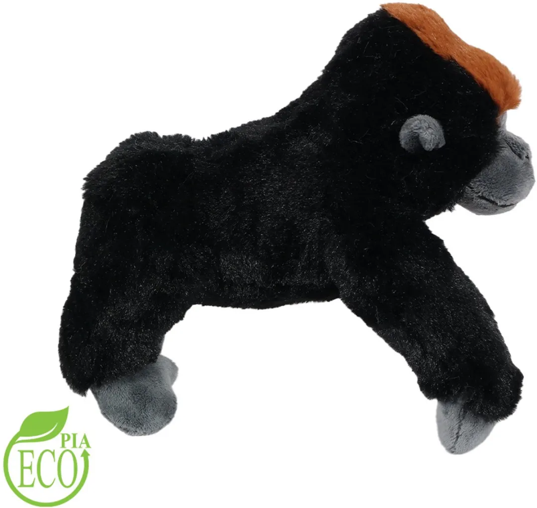 PIA Soft Toys Eco Pluche Gorilla Knuffel 37cm - Bruin/Zwart