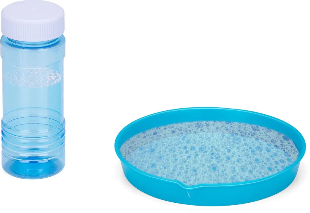 Eddy Toys Bubble Blaster Bubble Machine - 24 Bellen Gaten - Bellenblaas met Licht - Inclusief 50ml Bellenoplossing - Handheld Bubble Gun voor Kinderen Buiten Speelgoed