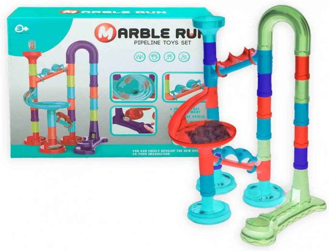 Jonotoys Knikkerbaan Junior 45-delig Multicolor