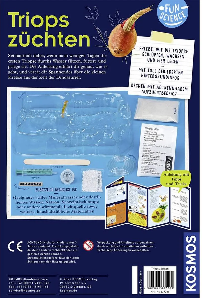 Kosmos Fun Science Triops Experimenteerdoos 637231