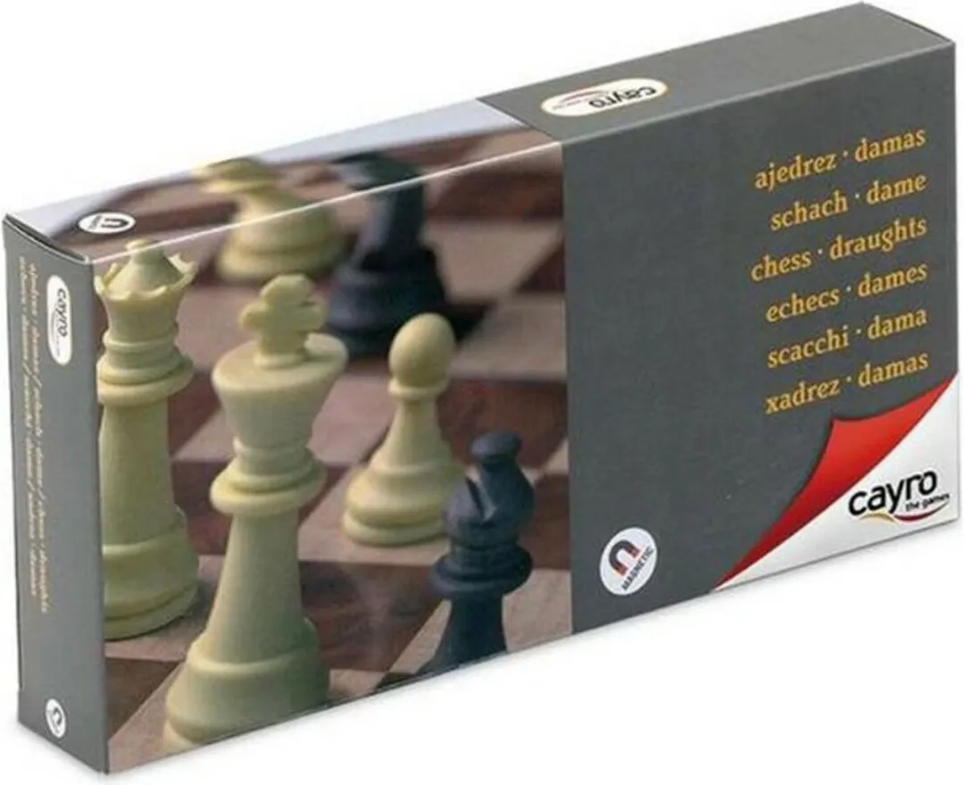 Cayro Schaken en Dammen Magnetisch Bord Medium - 02601