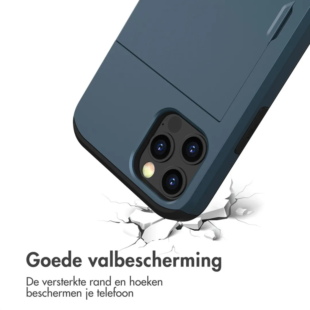 Imoshion Hoesje iPhone 15 met Pasjeshouder - Donkerblauw