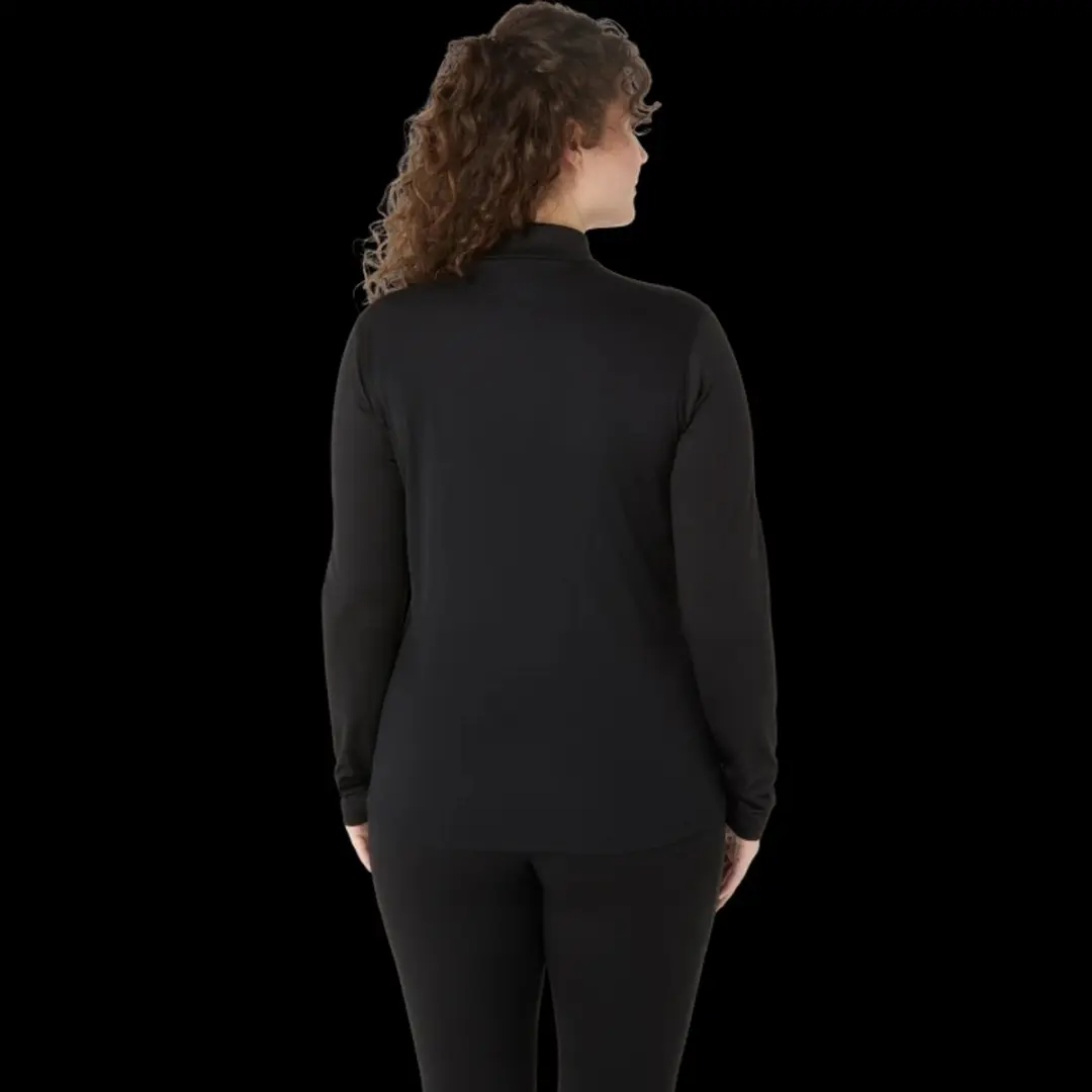 ASICS Core 1/2 Zip Winter Shirt Dames - Zwart - afbeelding 2 van 2