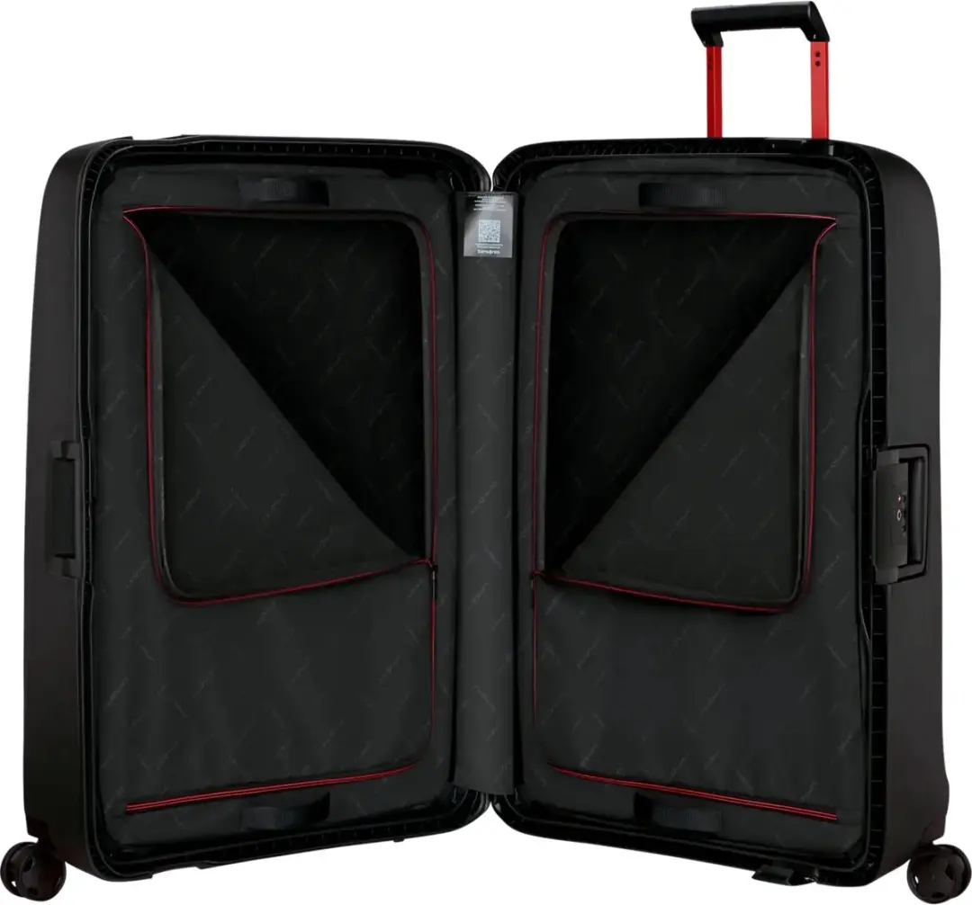 Samsonite Essens Spinner Koffer 81cm - 140l - Charcoal/Red - afbeelding 4 van 6