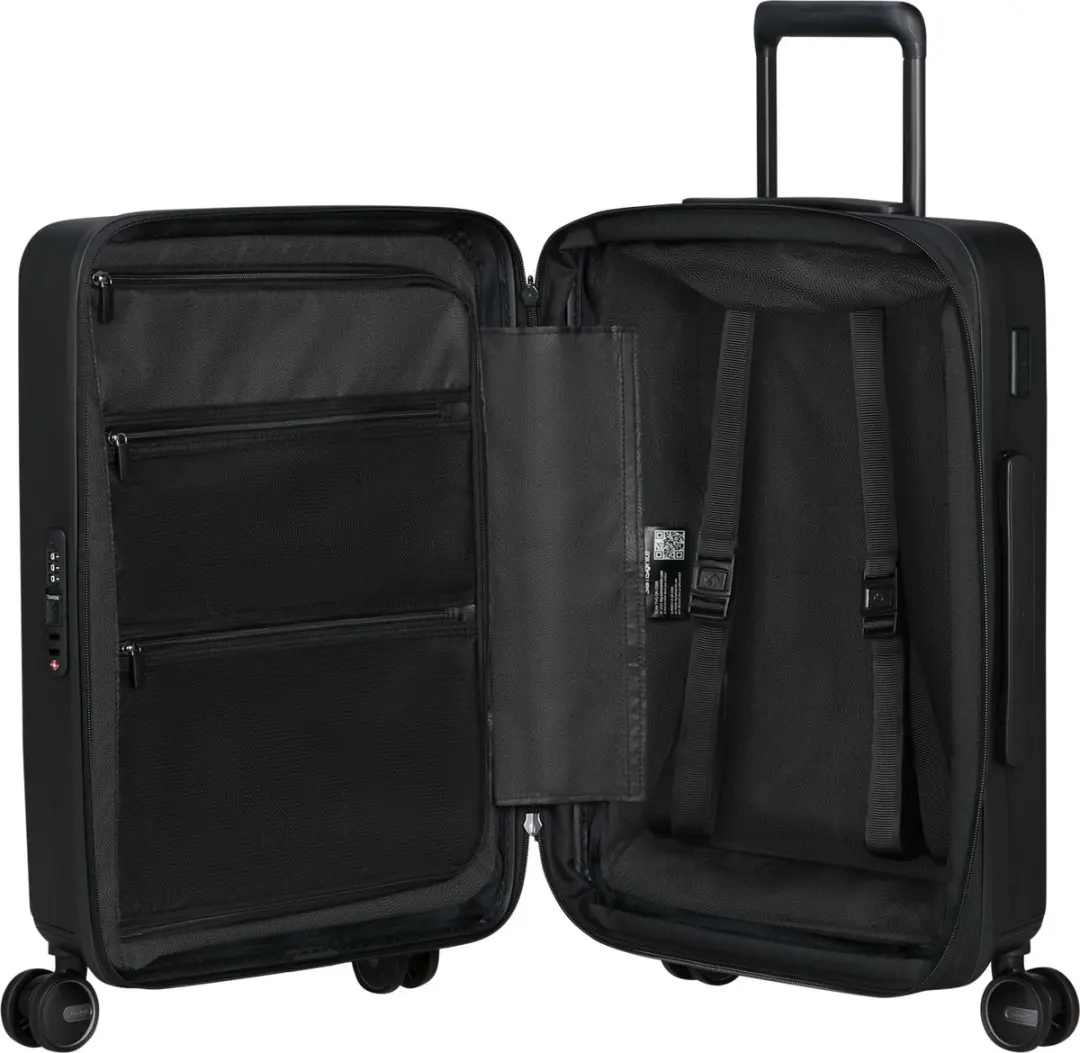 Samsonite Restackd Spinner Handbagage 55cm - 45L - Zwart - afbeelding 4 van 6