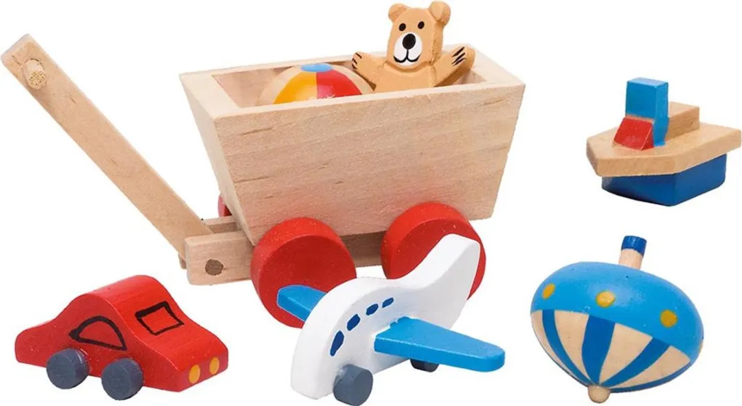 Goki Houten Poppenhuis Kinderkamer Accessoires 7-delig - Multi