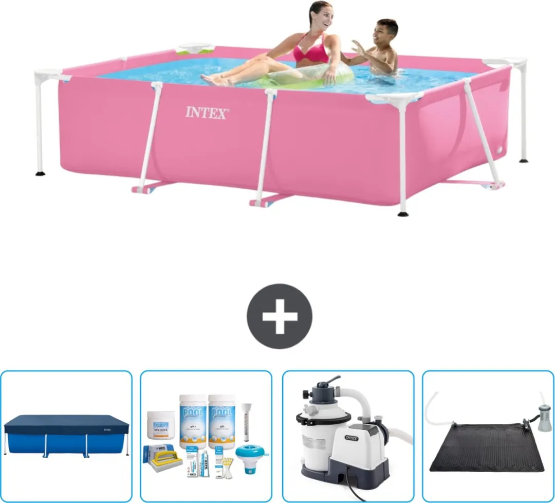 Intex Frame Zwembad 220x150x60cm Roze - 28266NP-Roze
