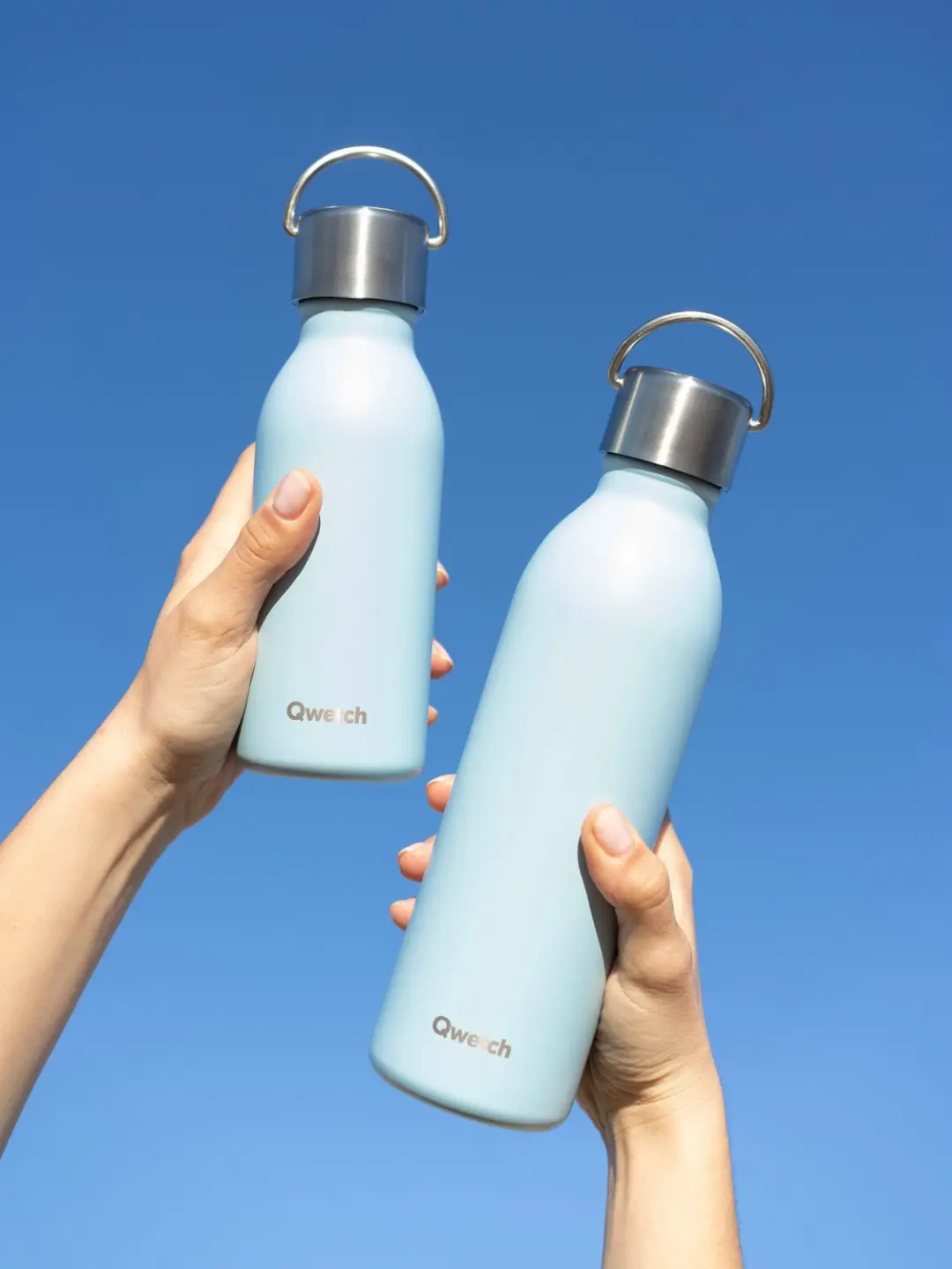 Qwetch Active Thermosfles 350ml - Pastel Blauw - afbeelding 2 van 6