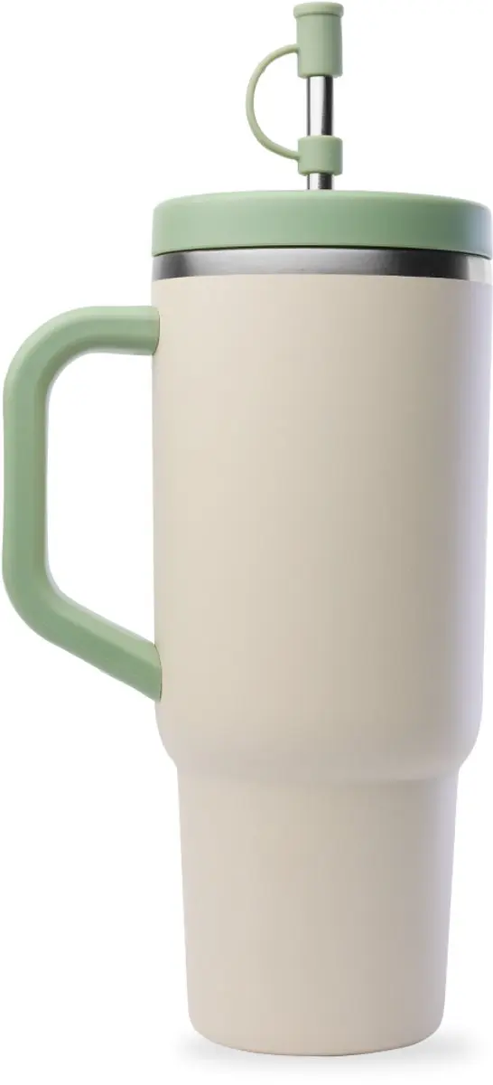 Qwetch Level Up Travel Cup QD3969 - 900ml - Zand - afbeelding 3 van 4
