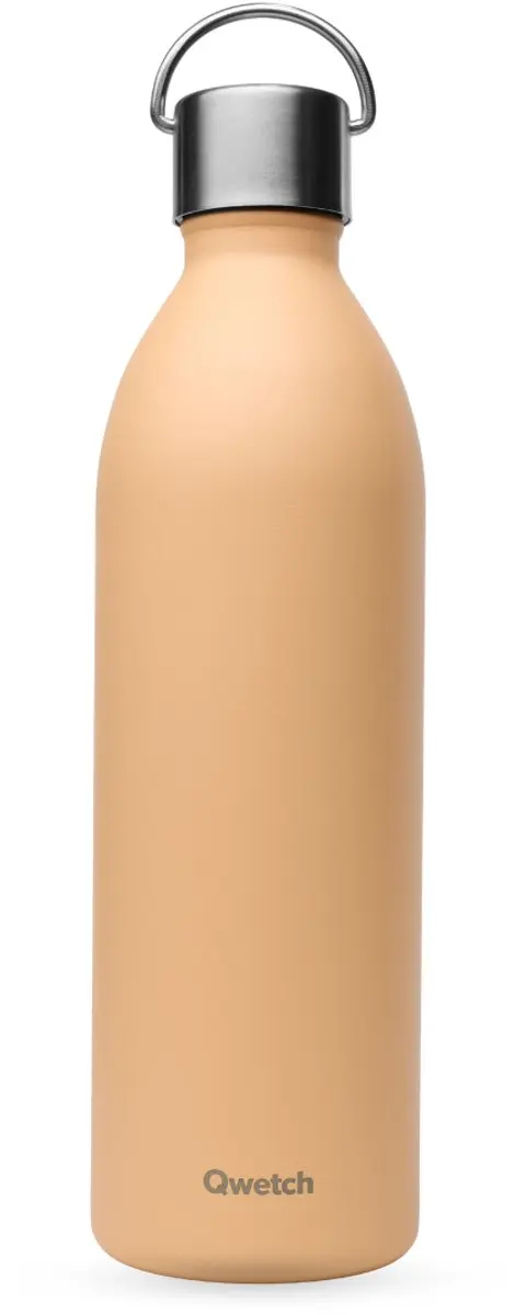 Qwetch Active Geïsoleerde Fles 1000ml - Pastel Abrikoos - afbeelding 2 van 6