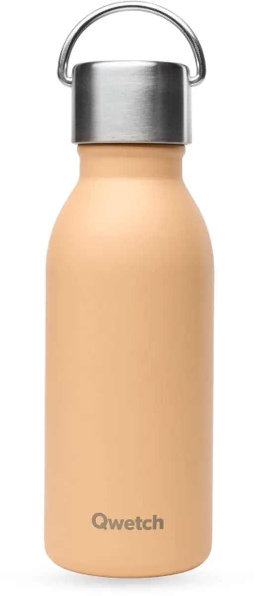 Qwetch Active Geïsoleerde Fles 1000ml - Pastel Abrikoos - afbeelding 6 van 6