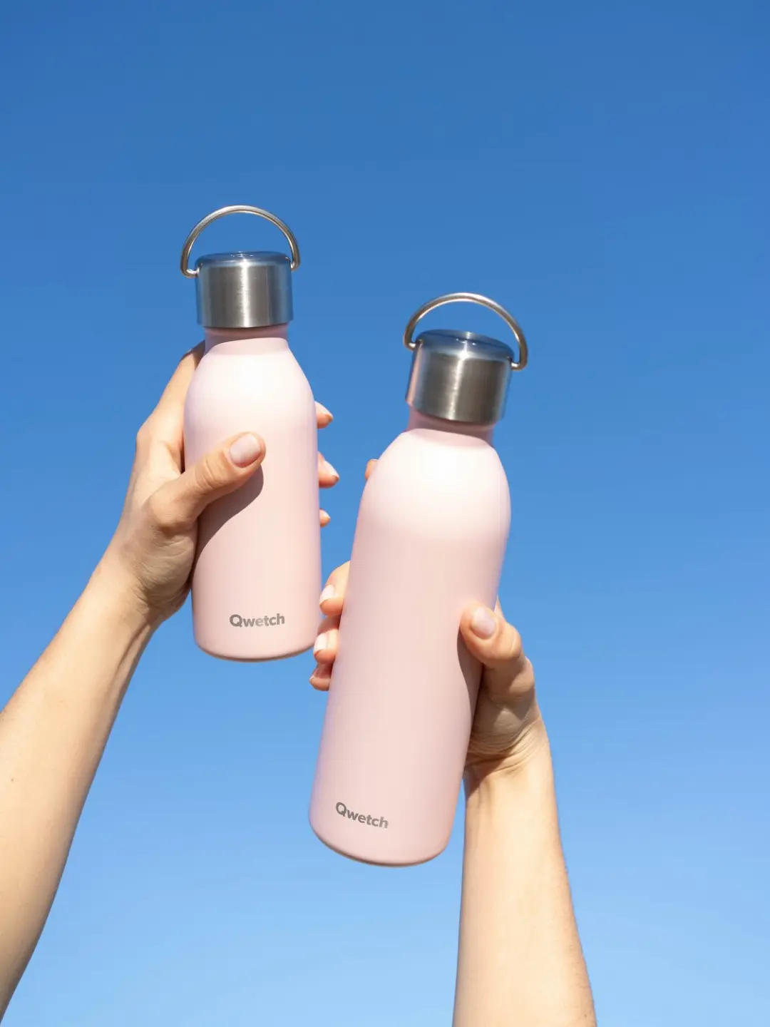 Qwetch Active Geïsoleerde Fles QD3676 - 1000ml - Roze - afbeelding 2 van 6