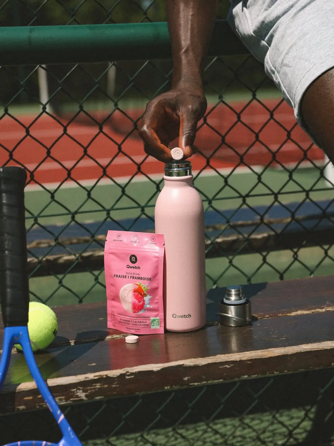 Qwetch Active Geïsoleerde Fles QD3676 - 1000ml - Roze - afbeelding 3 van 6