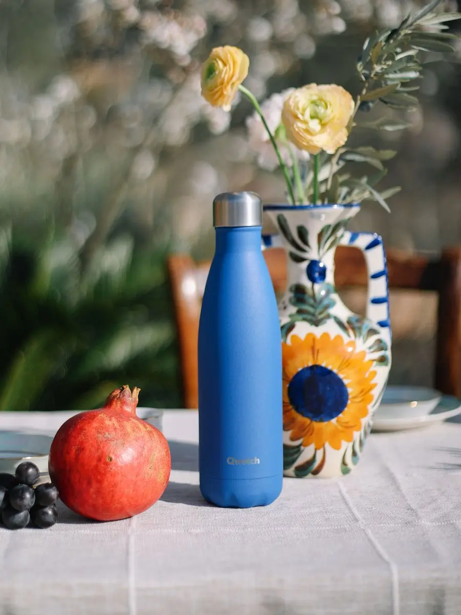 Qwetch Originals Isolerende Fles 1000ml - Blauw Majorelle - afbeelding 4 van 6