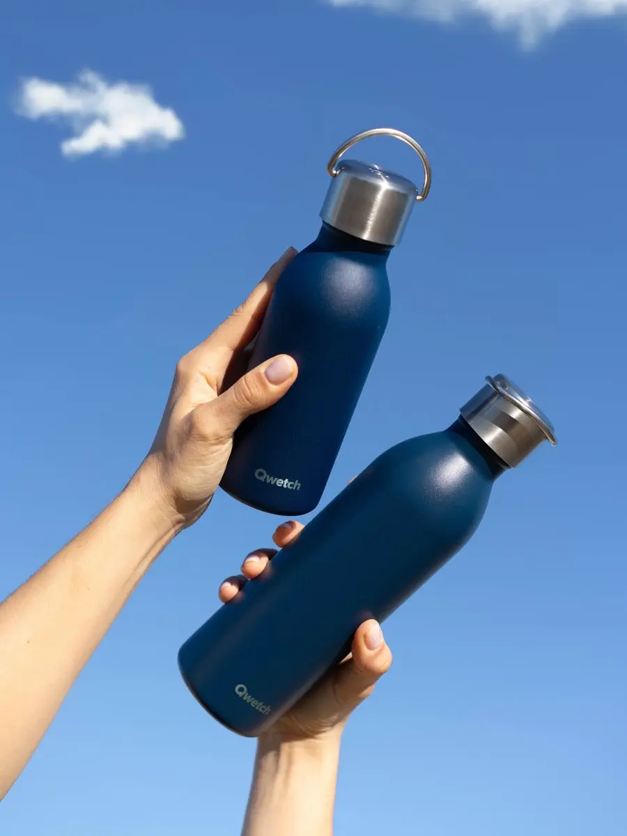 Qwetch Active QD3627 Thermosfles 350ml - Matt Nachtblauw - afbeelding 6 van 6