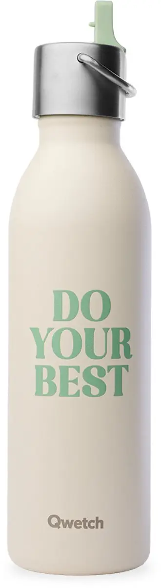 Qwetch Active Level Up Thermosfles - 600ml - Zand - afbeelding 3 van 3