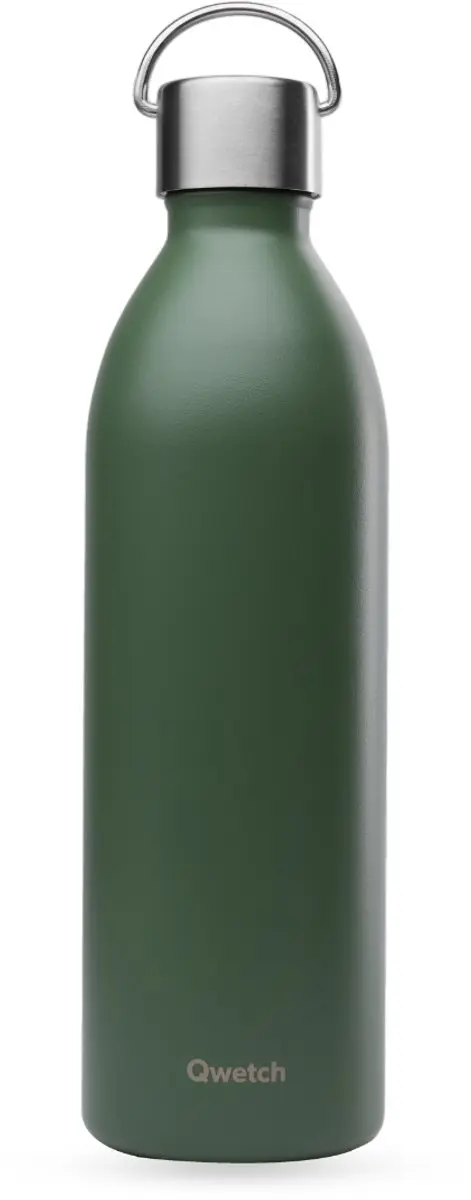 Qwetch Active Geïsoleerde Fles 1000ml - Kaki - afbeelding 2 van 6