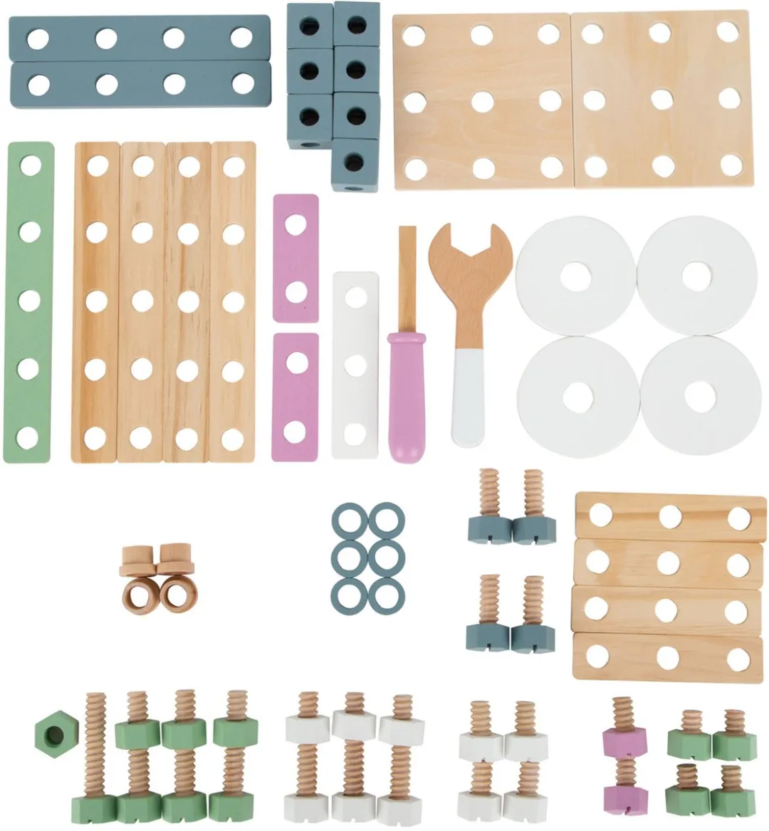 Small Foot Nordic Houten Bouwconstructieset 67-delig - Multicolor