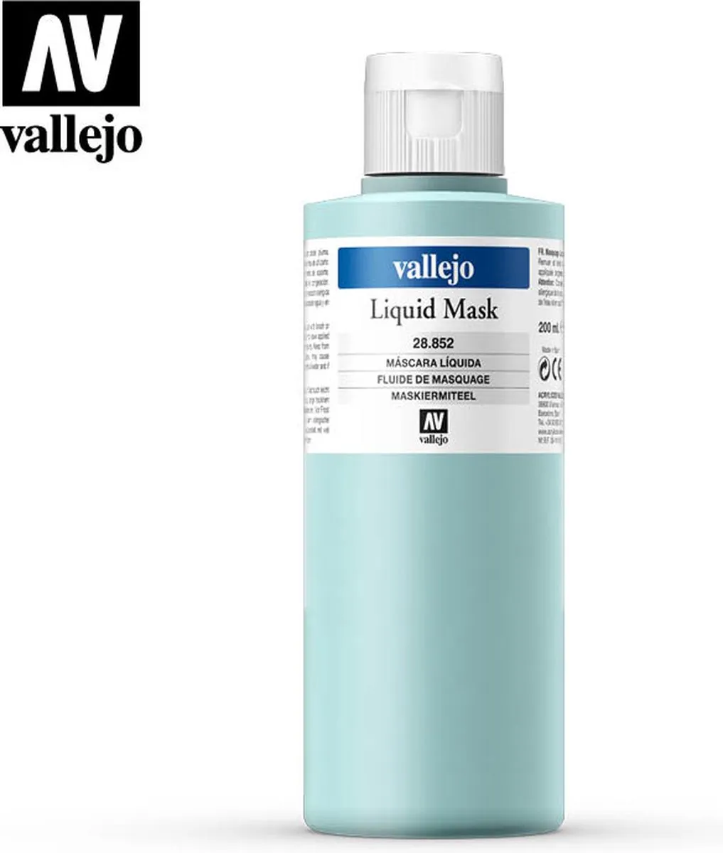 Vallejo Hobbyverf Liquid Mask Fluid 200ml - Multi