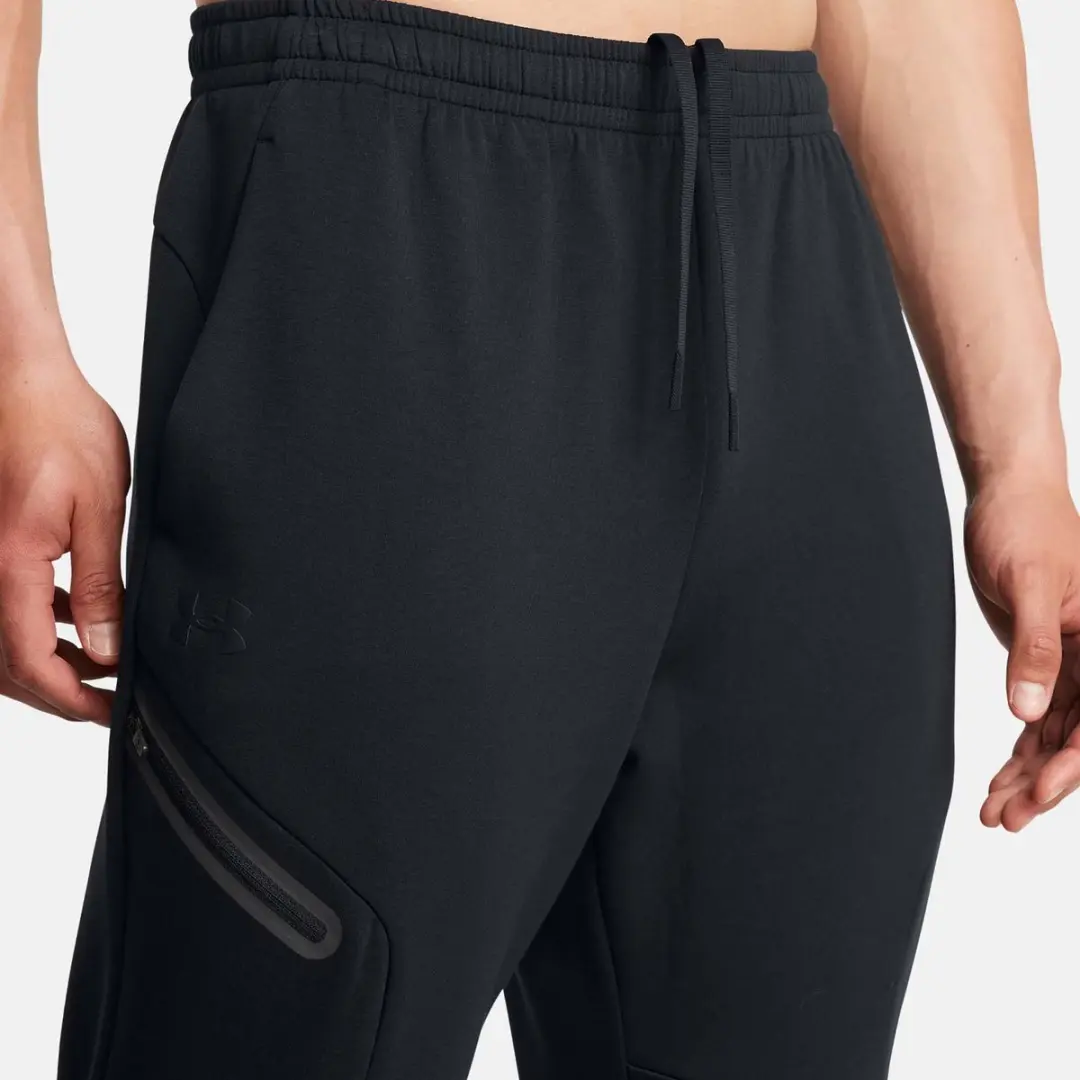 Under Armour Unstoppable Fleece Joggingbroek Heren - Zwart - S - afbeelding 3 van 6