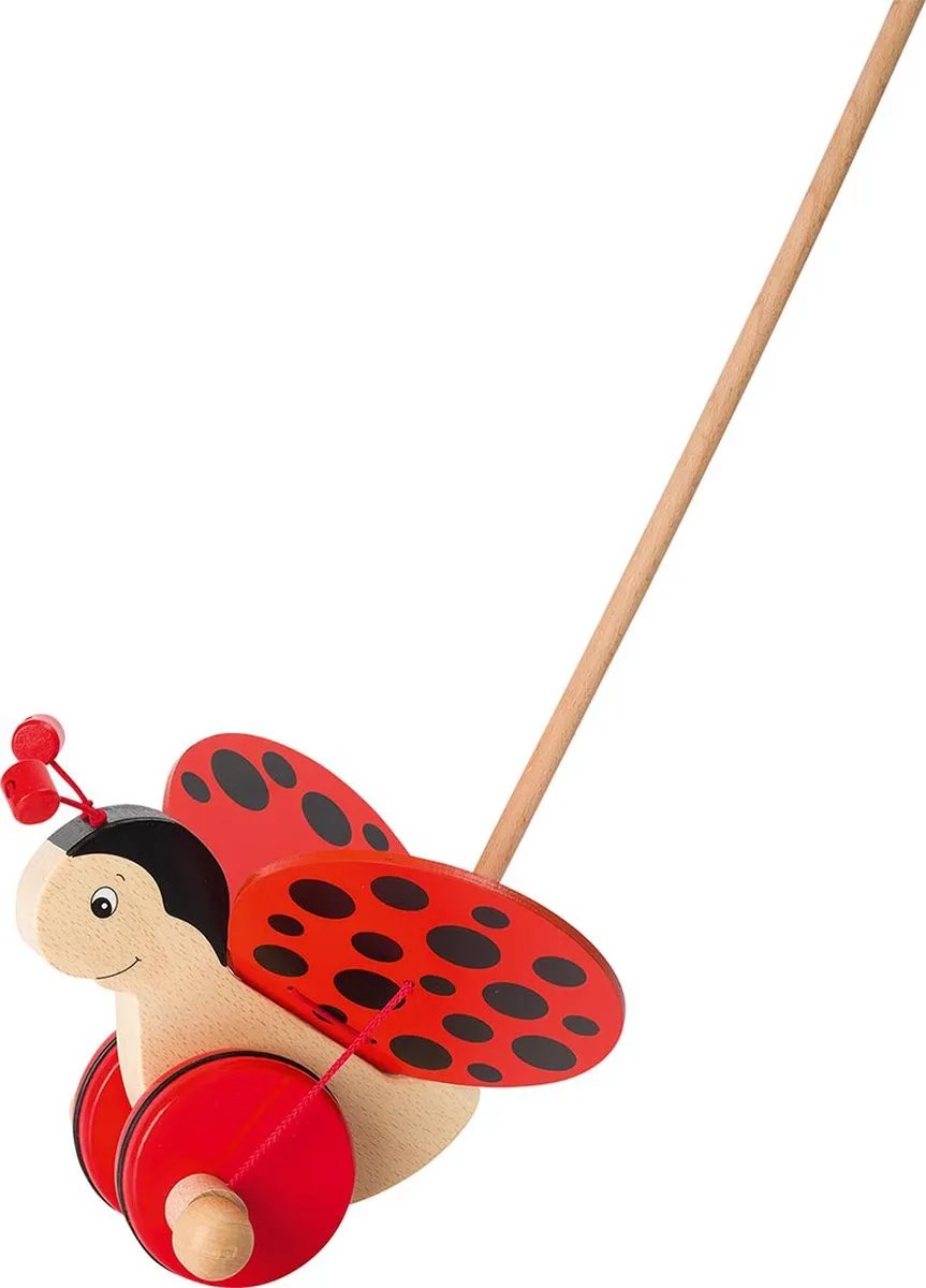 Goki Stokroller Lieveheersbeestje - Meerkleurig